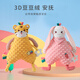 Qingye's new comfort towel baby doll baby sleep plush toy hand doll gift panda bubble comfort towel