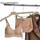 Mola loves sweetheart; MOLAIMERSWEET Jelly Soft Support Anti-Gratility Lifting Bra Set Thin Stainless Small Chest Gathering Breathable Ringless Underwear for Women Taro Powder M Size=32/70ABC