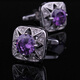 
Lie Shang Suit Cufflink Crystal Cufflink Men's Sleeve Nail French Shirt Cufflink Men's Cufflink French Cufflink Dark Blue Hourglass Blue