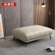 Simple sofa footstool, light luxury imperial concubine footrest with footrest and shoe changing stool collapsed, home living room sofa stool with orange yellow latex model (nano technology cloth) 90*70*40