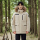 Tambor Down Jacke Männer und Frauen gleicher kurzer Pelzkragen Parker Dicked Thermal Jacket TF236579 Lost in englischer Sprache 175