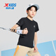 Camiseta de manga corta de tamaño medio de XTep Top de manga corta Nuevo deportes Tortos T Cortes T Black [9215] Única M 120
