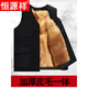Hengyuanxiang sheepskin vest thickened cotton vest dad's wool vest men's fur one-piece middle-aged and elderly winter warm vest genuine fur one-piece liner not washable XL recommended 90-110 Jin Jin equals 0.5 kg