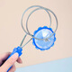 Mu Yu Children's Glowing Hand-Cranking Magnetic Track Magic UU Ball Round Magic Flying Magnet Yo-Yo Colorful Gyro Toy Magic Gyro [Random Color]