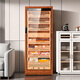 CIGARLOONG 275C cigar cabinet, intelligent and precise constant temperature and humidity, cedar wood liner shelf, WiFi remote IoT control, compressor refrigeration, purified ammonia, double-door Cuban cigar and wine cabinet, rosewood grain cedar wood liner, purified ammonia + WiFi + fingerprint lock