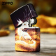 ZIPPO打火机正版夜光彩印防风zppo煤油创意个性男士礼品 彩印-神兽乘黄-单机版 DY9902CY