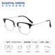 依视路（ESSILOR） 钻晶系列高清耐磨防蓝光近视超薄镜片专业配度数眼镜架男女镜框 【新品】金属-眉框-2070SV-银色 镜框+依视路膜岩高清1.60现片