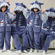 Junge Liebeswörter Eltern-Kind-Pyjamas Herbst- und Winter-Strampler Langarmed Koralle Velvet Family Drei- und Vier Familiendekoration Kinder-Jungen-Heimkleidung