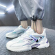 
MVPBOY autumn and summer teenagers sports shoes for men breathable students running shoes versatile dad shoes for men trendy cool casual shoes for men Speed step X9920 white purple 42 (260mm)