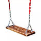AOGU Cadena al aire libre Swing Courtyard Decoración de madera maciza Interior para adultos para niños Anticorrosión Registro colgante Campo de columpios Modelo de imagen principal de 1 metro de largo (modelo de uso dual)