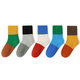 Six-fingered mouse boys and girls socks autumn and winter trendy ins baby girl thick cotton socks princess middle tube little boy medium and large children's children's socks 92A (double needle three primary colors) male 5 pairs one size fits all recommended 4-6 years old (shoe size 27-30 size / sock label 6-9 years old)