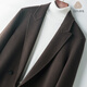 DK High-End-Männer 100% Wollmantel Herren mitten in Winter Trend vielseitiger doppelseitiger Wollschatzmantel Herren braun m