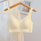 Cat Man (MiiOW) traceless large breasts and small underwear for women adjustable full cup thin bra gathers and collects secondary breasts to prevent sagging breasts in summer early summer champagne color M 34/75BCD