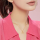 Chixing 999 gold-filled silver necklace pendant for women gold Sanrio Hello Kitty hollow Chinese Valentine's Day gift single pendant exquisite gift box