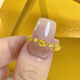 Fat Donglai quality gold-plated silver ring Little Prince Rose Flower Girl New Romantic Retro Style Gold Flower Opening Four Seasons Flower Ring