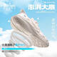 361 degrees [BIG3] Children's shoes boys' hole shoes 2025 summer medium and large children's girls breathable beach sandals feather white 33