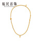 航民首饰 福铃晶韵 黄金项链足金好运毛衣链女XYB0667工费1200元/件 33.28g