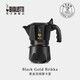 Bialetti Moka Pot Hand-brewed Italian Coffee Pot Italian Double Valve Espresso Portable Black Gold 2 Cups