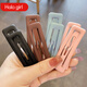 Halo Girl Mattes Haarclip für Frauenrücken gebrochener Haarseitenbalken Clip einfache Haarclip BB Clip Sommerkopfschmuck Waldstil [Matt] Schwarz - 2 Stücke