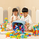 Fanruitong Kinderkindergärten-Mädchen-Puzzle-Plastik-Versammlung Boy Yizhi Square H-förmige Haole-Bausteine ​​Spielzeug 3 bis 6 Jahre altes 92-teiliges Set [Box] + Zeichnungen