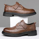 Pang Donglai DL Zapatos para hombres 2025 Spring New Genuine Leather Breathable Casual Shoes de cuero espesas Sombrosa Toe Big Toe Work Shoes 9908 Black Plus Fleece Style 42