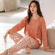 6xl pijama de manga larga hermana extra grande para mujeres en primavera y otoño más grasa plus talla 240jin [Jin equivale a 0.5 kg] traje suelto otoño e invierno KNC9926 XL [120-140Jin [Jin equivale a 0.5 kg]]]