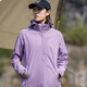 西域骆驼（VANCAMEL）加绒风衣男女休闲短外套加厚工装夹克软壳登山服保暖单层冲锋衣冬 9930S香芋紫-女【纯色】 XL