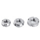 Jinchao GB812 national standard 304 stainless steel round nut slotted nut locking stop small and cap garden nut yuan shape M22*1.5
