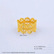 Jin Chi 5G Crown Gold Ring 999 Pure Gold Palace Style Fixed Mouth Filigree Ring Princess Lace Hollow Ring Index Finger Ring No. 15 Gold Approximately 4.9g-5g