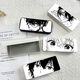 Caja de gafas Animación de alto valor animación hombres y mujeres de caras de caras Caja de almacenamiento de alumnos periféricos personalizados Caja de gafas simples Z3897 White