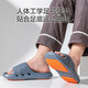 Made in Tokyo, professional anti-slip bathroom anti-slip slippers for the elderly, pregnant women, comfortable home slippers for men gray 44-45