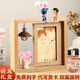 
Zhenruyi birthday gift female leaf carving portrait photo customized woodcut drawing wedding anniversary gift girlfriend wife vertical version rotating double-sided [Light + Pig + Couple ornaments]