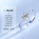 China Gold (CHINA GOLD) One-Kiss Love Silver Ring Female Topaz Proposal Diamond Ring Birthday Gift for Girlfriend and Wife Wedding Anniversary One-Kiss Love Ring-Topaz [Jingsuda]