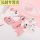 FMSERUIOShellokitty cat Christmas socks Children's girls cartoon kidie cat mid-tube socks student baby girl pink 683 five pairs S size suitable for 10-13 cm