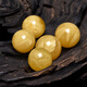 Pangdonglai Quality Beeswax Armband mit Perlen, Tianlan -Bernsteinkügelchen, einzelne runde Perlen, Einzelperlen, Vajra Star Moon Bodhi, Nummer 9755 [18,1 mm] mit Zertifikat