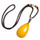 Holy glass beeswax water drop pendant long Daping brand sweater chain second generation amber Pixiu men and women lanyard necklace jewelry water drop lanyard pendant