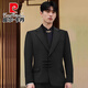 Pierre Cardin New Chinese Mao Suit Engagement Groom Suit Men's Wedding New National Style Suit Banquet Dress Knitted Black Single Piece Top XL