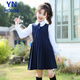 Yinuofang Girls Dress School Uniform Suit Spring and Summer Kindergarten Uniform Girls College Style Chorus Six Day Performance Costumes