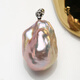 Shantou Lincun Color Freshwater Baroque Pearl S925 Silver Buckle Color Demonic Purple Gold Orange PBE20