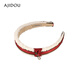 AJIDOU birthday gift AJIDOU Warm Winter Kingdom series goddess headband dark red inner diameter 12.5cm wide 3cm