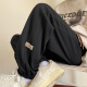 
Pugesi (PUGESI) fat large-size casual pants for men in spring and autumn tying pants for men loose solid color trousers elastic pants K1049 black L 110-130Jin [Jin equals 0.5 kg]