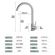 VATTI faucet kitchen stainless steel faucet hot and cold dual control rotating sink basin faucet 061100