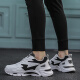 Pata Vuitton Frühlings- und Herbst Atmungsaktives Mesh Sport und lässige Daddy -Schuhe für Männer und Frauen Studenten im Freien im Freien trendige Schuhe 46 Großgröße Herrenschuhe weiß und schwarz 9928 [Lederstil] 40