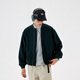 Nothomme 70% шерсть японская осень и зима Retro Simple Urbancore Baseball Woolen Jacket Men Dark Green xl