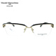 Masaki Masaki Matsushima Titanium Lunes Half Cadre pour les hommes et les femmes verres de myopie Cadre MF1278 Col.1 Black and Gold