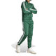 Adidas Clover Jacket Men's 2024 Spring de primavera y otoño Nuevo puesto de entrenamiento de fitness Sportswear Soport Collar a prueba de viento IR9863 Academy Green S