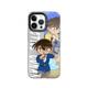 Kuai Teow Detective Conan Apple Case de teléfono iPhone 16Pro/13/11Promax Huawei Nova7/Honor X40 Cute 70/Xiaomi 14 Detective Ultra Protection Conan 9272 Color Silver IMD-Gray Black iPhone 15 Pro 15 Pro