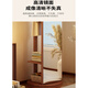 Fengye Qingqing Massivholzkleiderspiegel für Haus rotierende Ganzkörperspiegel boden alter Spiegel Kleidung Aufbewahrungsregal integrierter Schlafzimmeranpassungsspiegel Walnuss Color-Chassis [Extended Edition 50 cm]