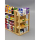 
Timini Mini Simulation Small Supermarket Four-sided Shelves Drinks Foods Playing Snacks 3-6 Years Old Children Playing House Toys Small Items Deluxe Edition - 107-Piece Set [Girls - Mini Supermarket