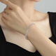 Ming brand jewelry platinum Pt950 white gold shining galaxy thin version open bracelet women's model BFI0016 platinum bracelet about 6.87 grams